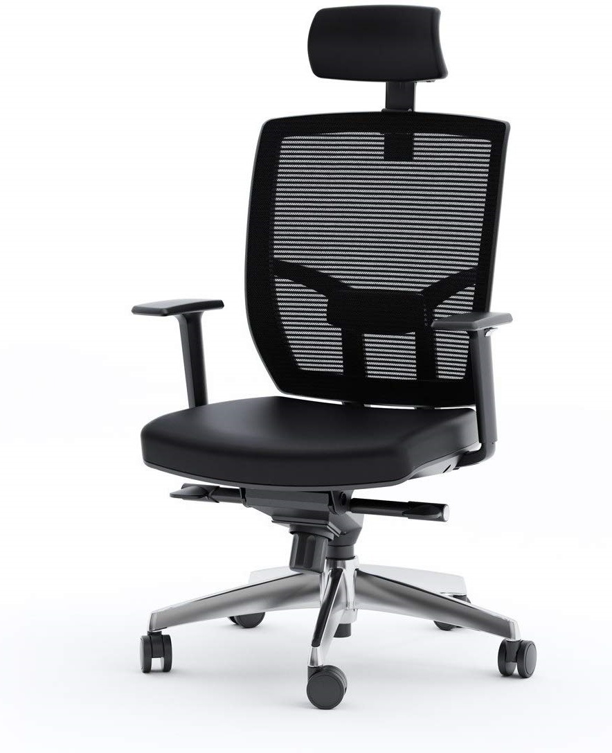 BDI TC-223 Black Leather Computer Office Chairs